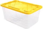 27 gallon clear industrial tote