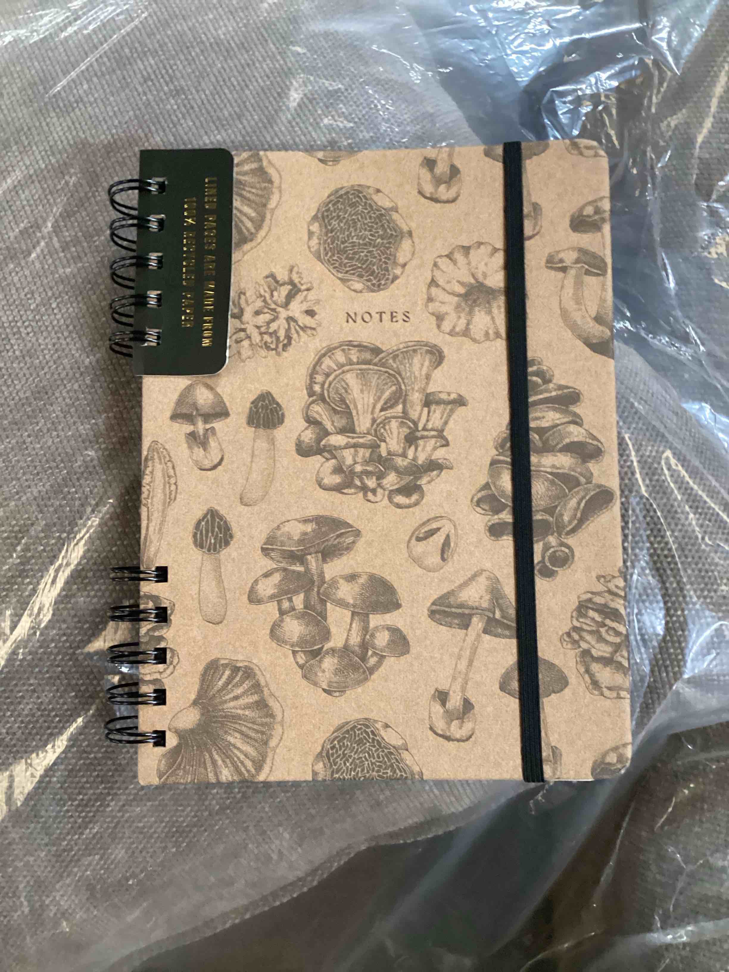 Vintage Mushroom Patterned Journal