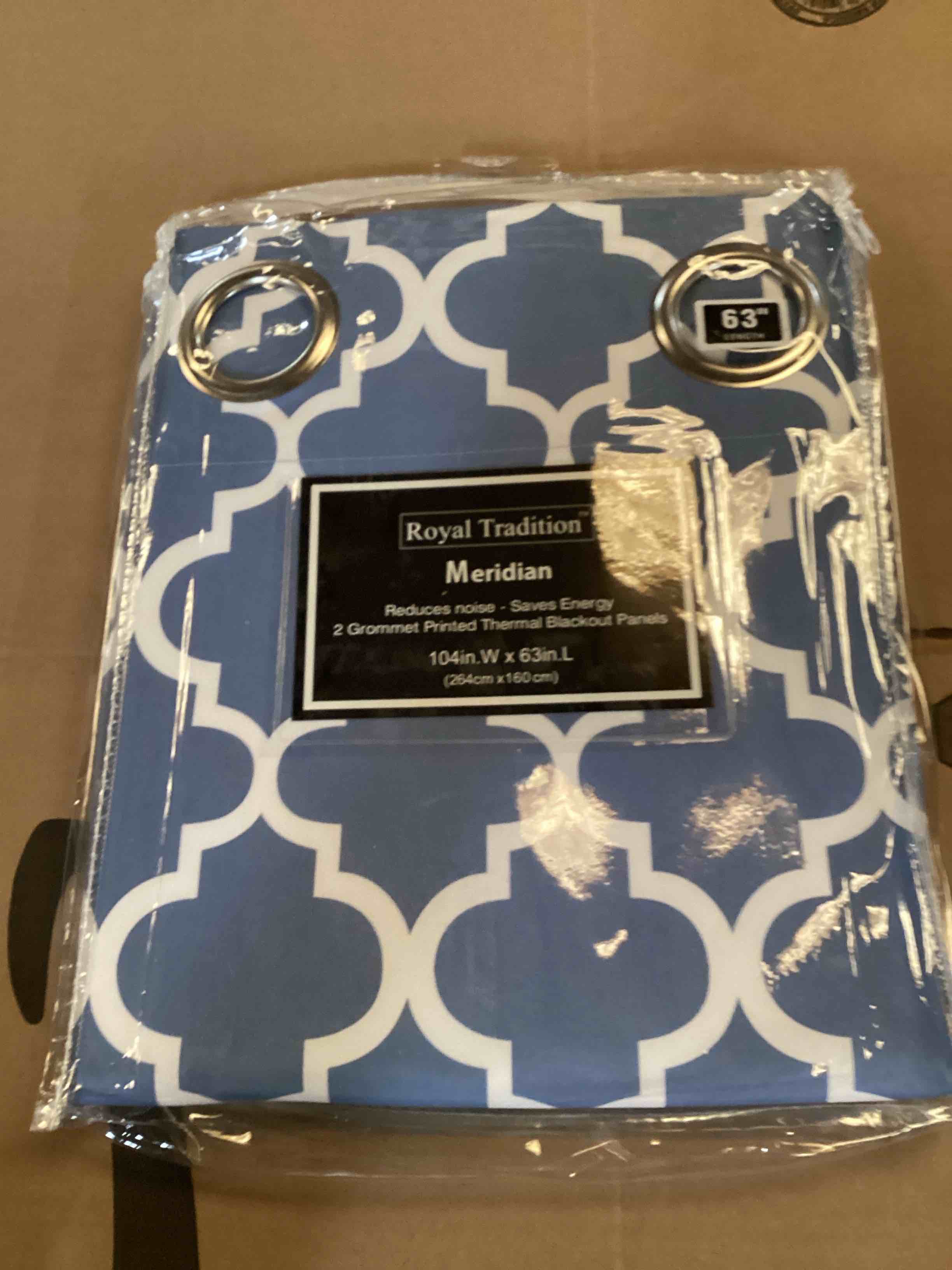 Condition photo showing New/Like New for royal tradition meridian curtains