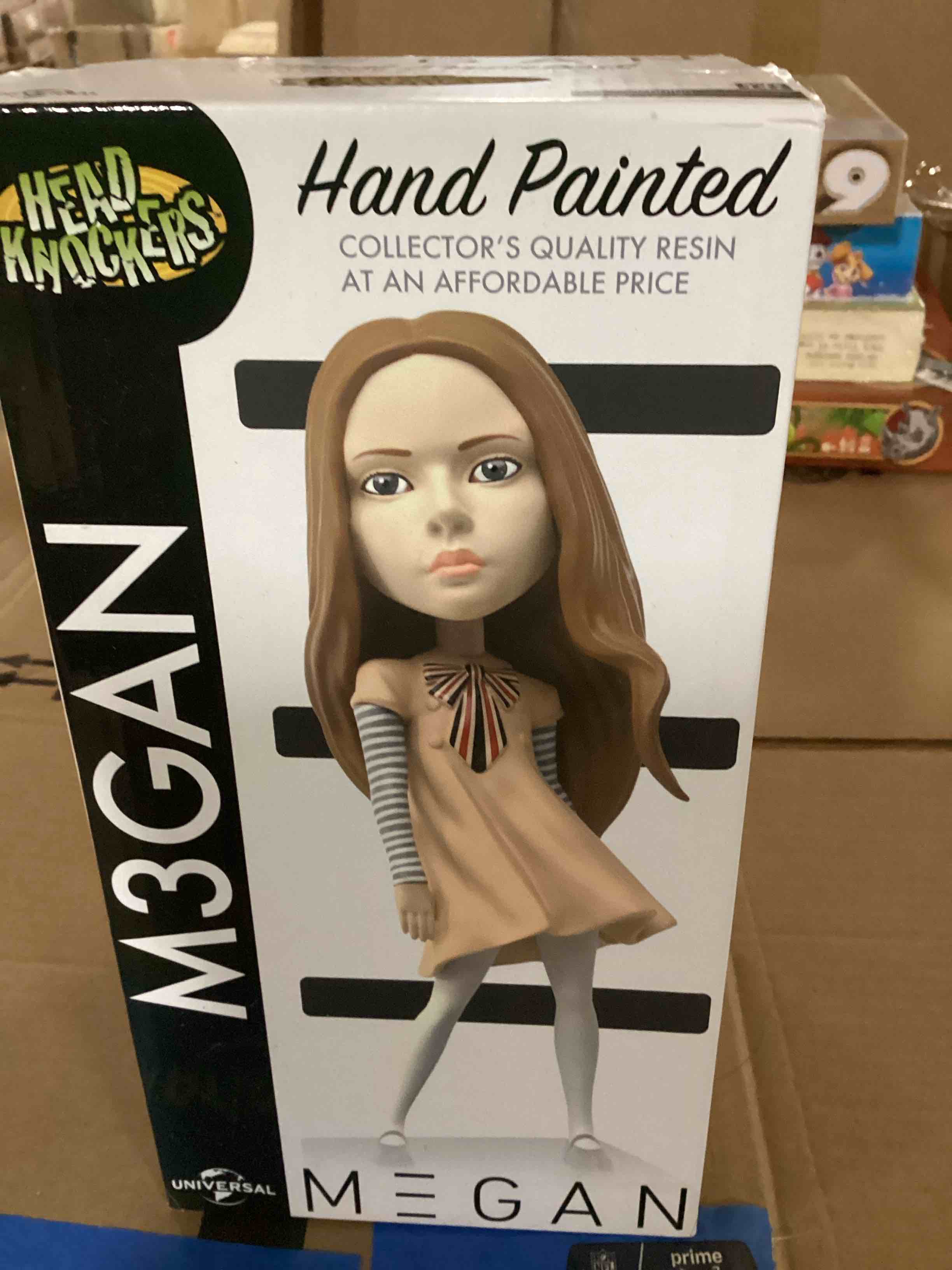 Condition photo showing New/Like New for hand painted collector’s quality resin m3gan doll