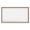55 in. w x 32 in. h rectangular aluminum alloy framed and tempered glass wall bathroom vanity mirror in dark brown wood