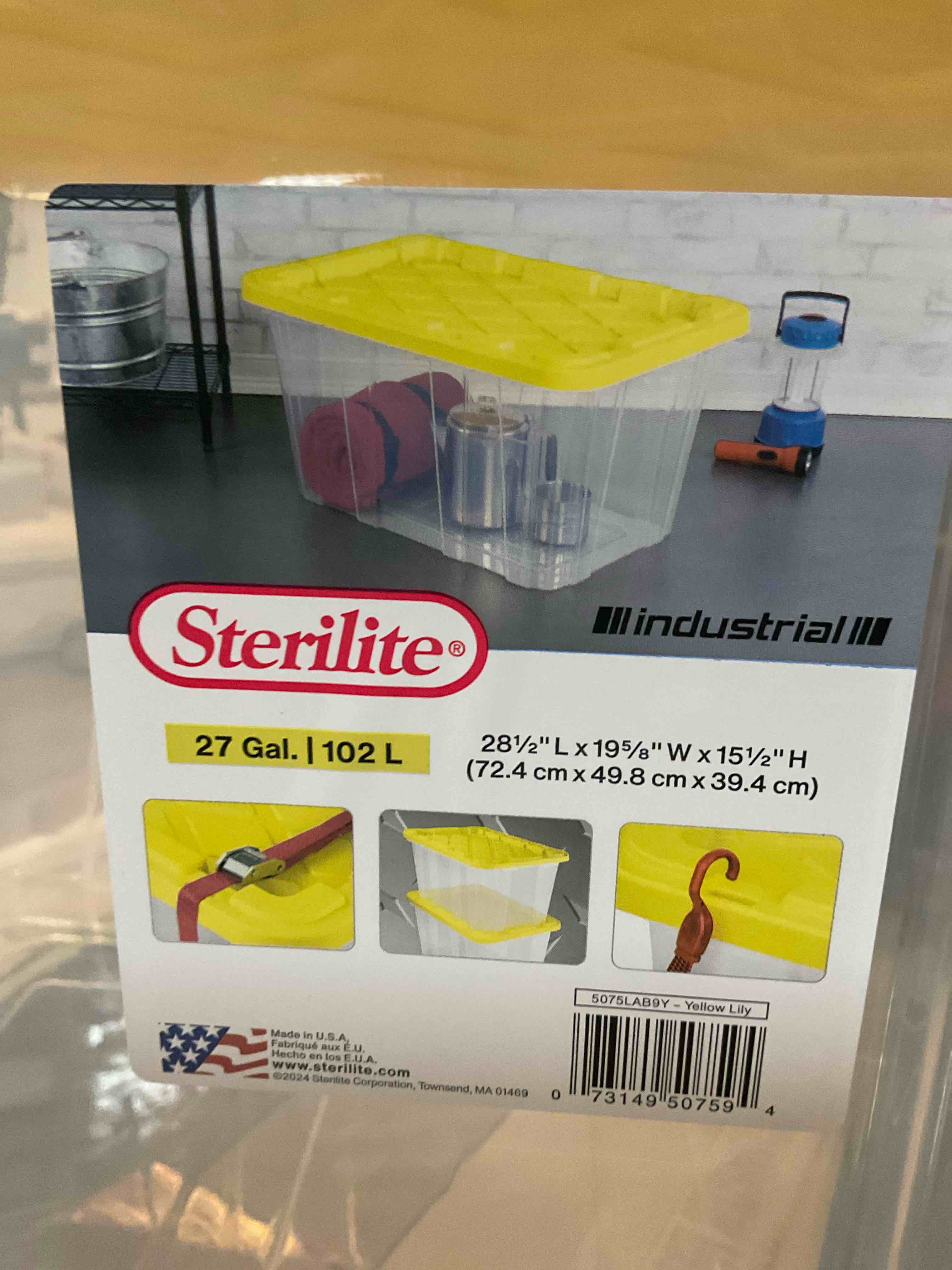 27 gal storage tote 