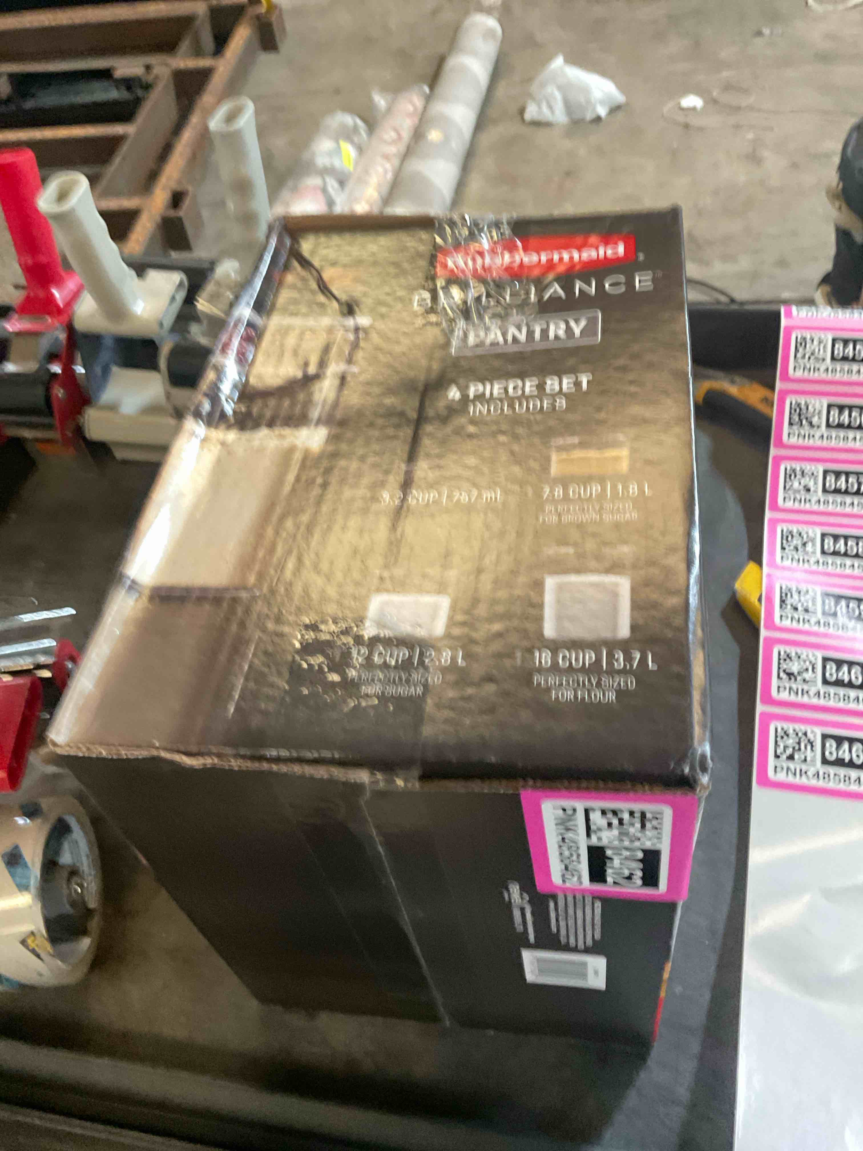 Condition photo showing Good Condition for rubbermaid brilliance pantry 4 piece set