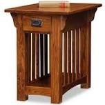 leick home mission impeccable end table with drawer