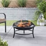 mainstays 26” outdoor fire pit with cover