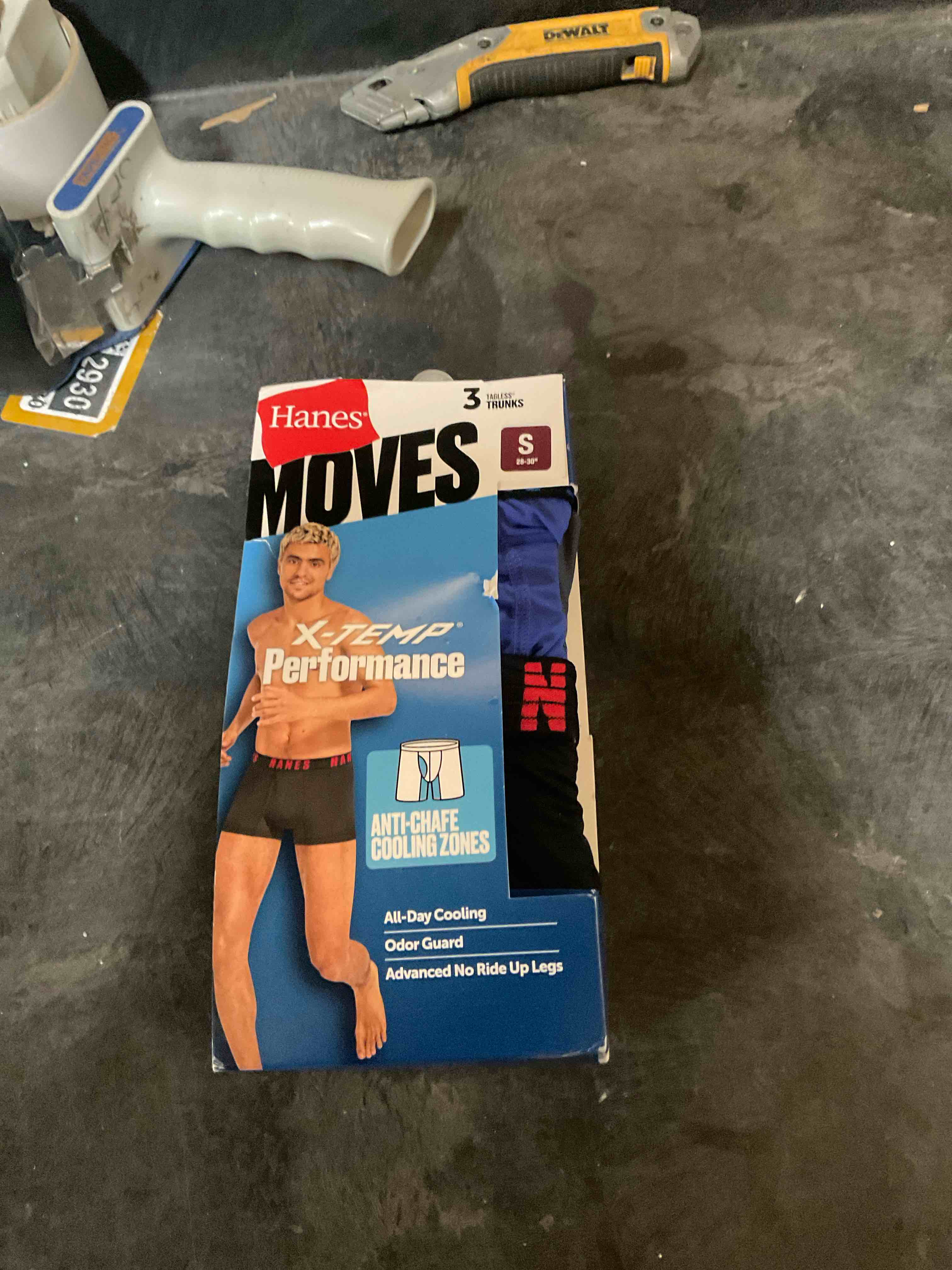 Hanes moves x temp performance men’s underwear 3 pcs size small
