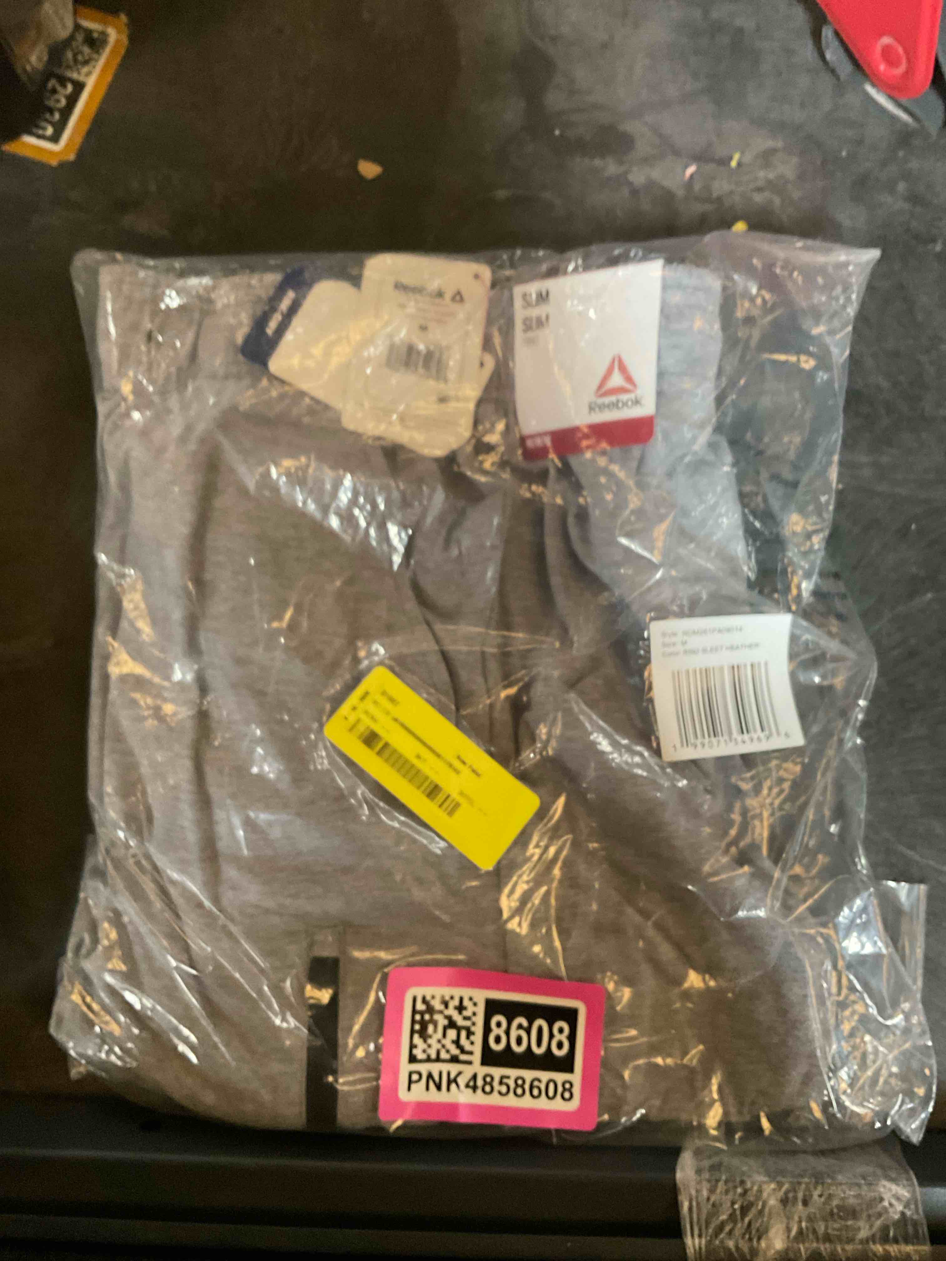 reebok m slim sweat pants