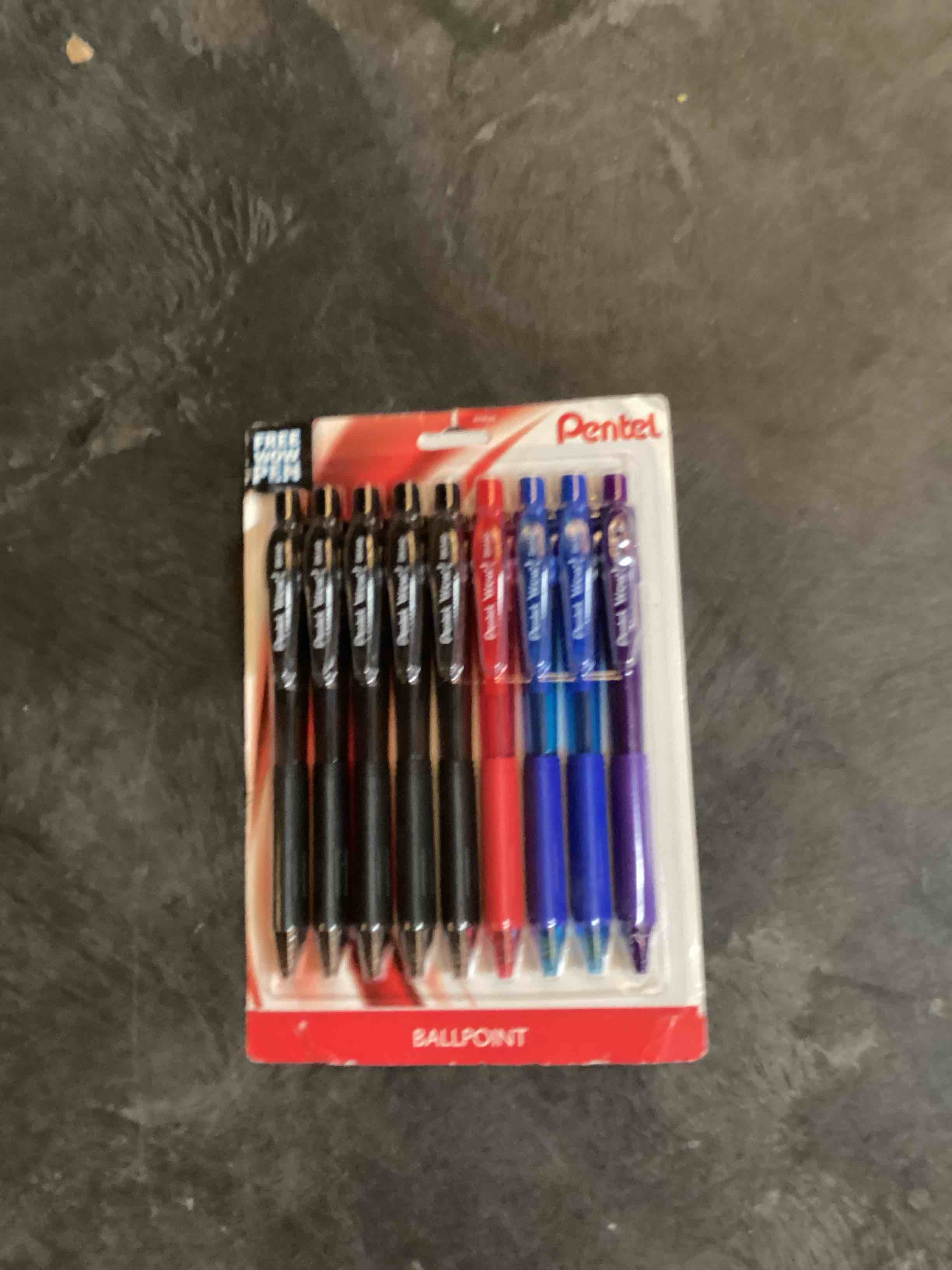Pentel ballpoint pens 9 pcs