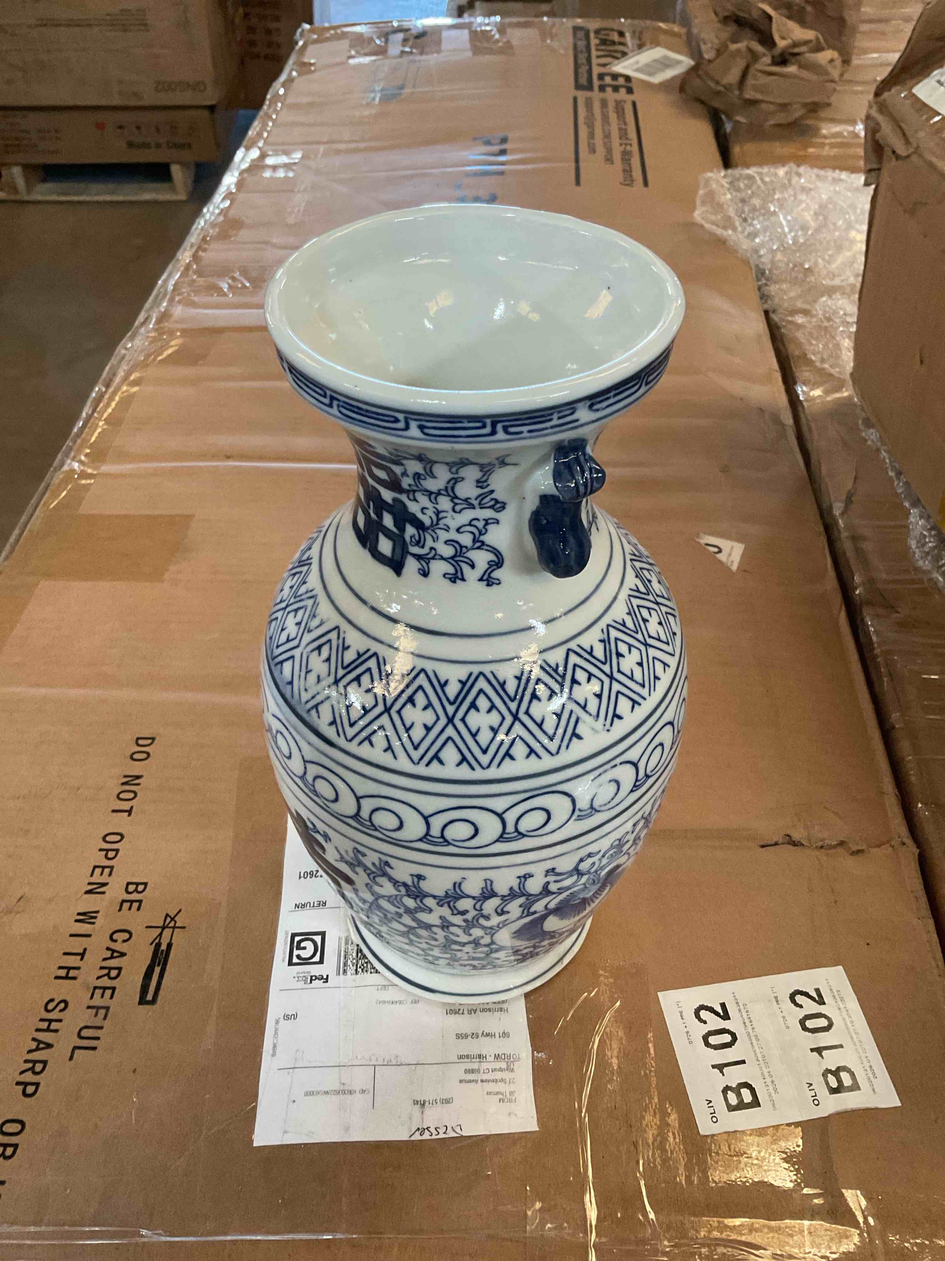 Blue and White Vase