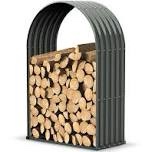 Pilaal 36'' W x 18'' D Metal Log Store