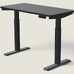 Jeneffer Computer Standing Desk with 4 Drawers for Home Office?Electric Height Adjustable Gaming Desk with Storage Shelf