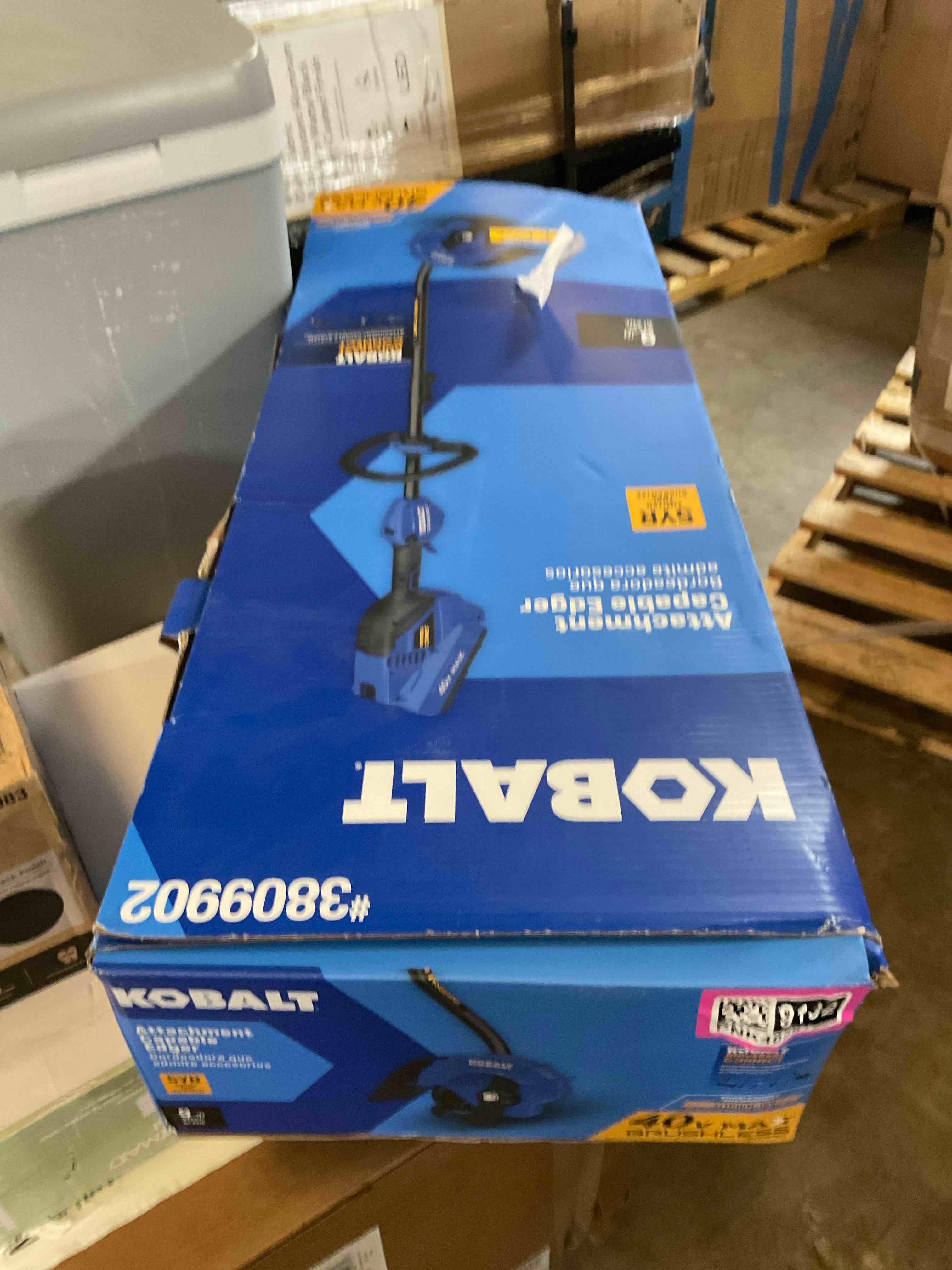 Condition photo showing As Is for (used)kobalt attachment capable edger 40v max