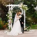 61'' W x 21.5'' D Vinyl Outdoor Wedding Arbor