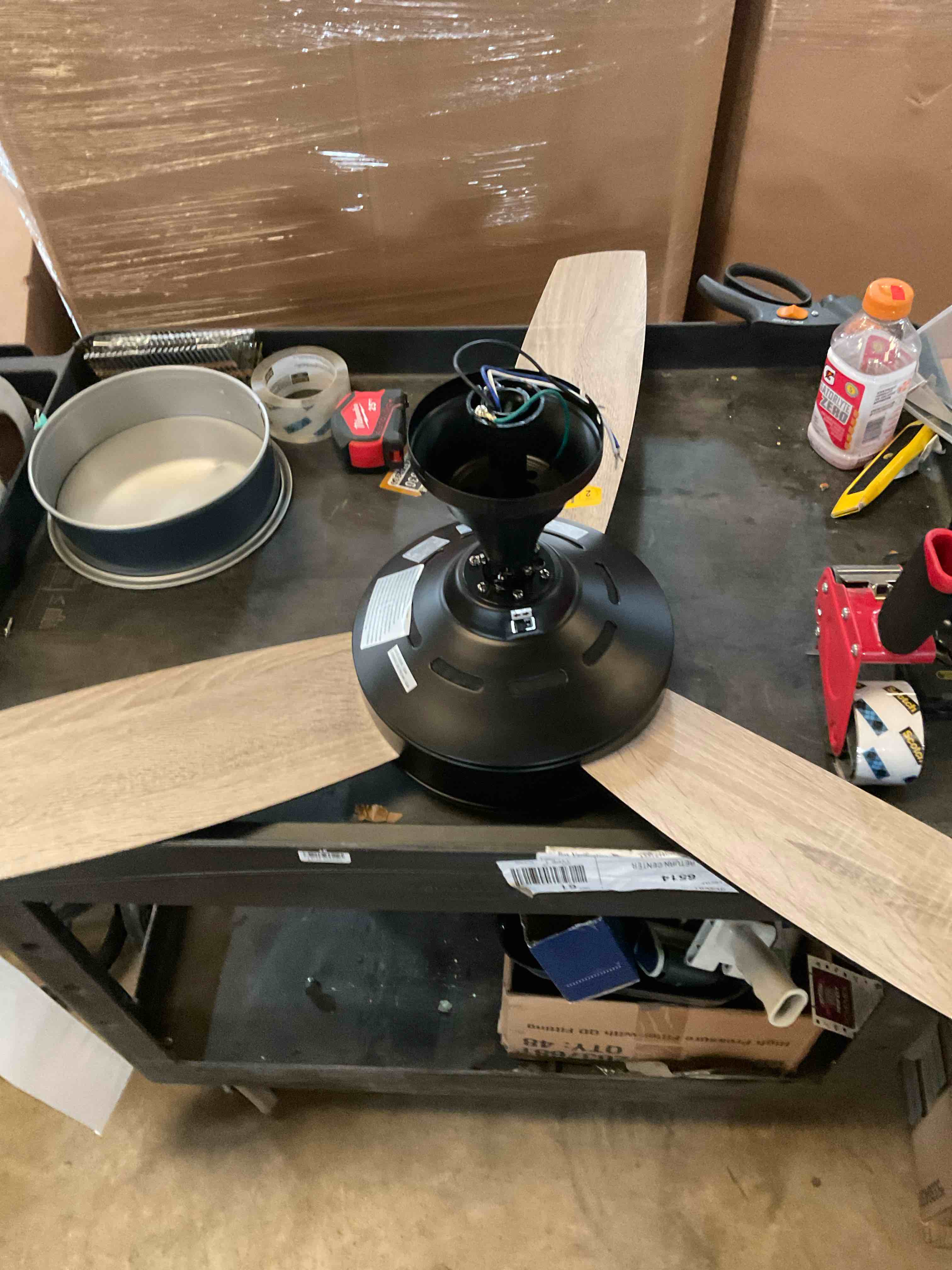 ceiling fan with led light missing pieces