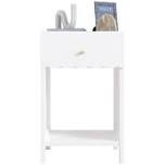Francis Scalloped Nightstand with Drawer & Open Shelf