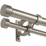 10 foot custom quality double rod brushed nickel 