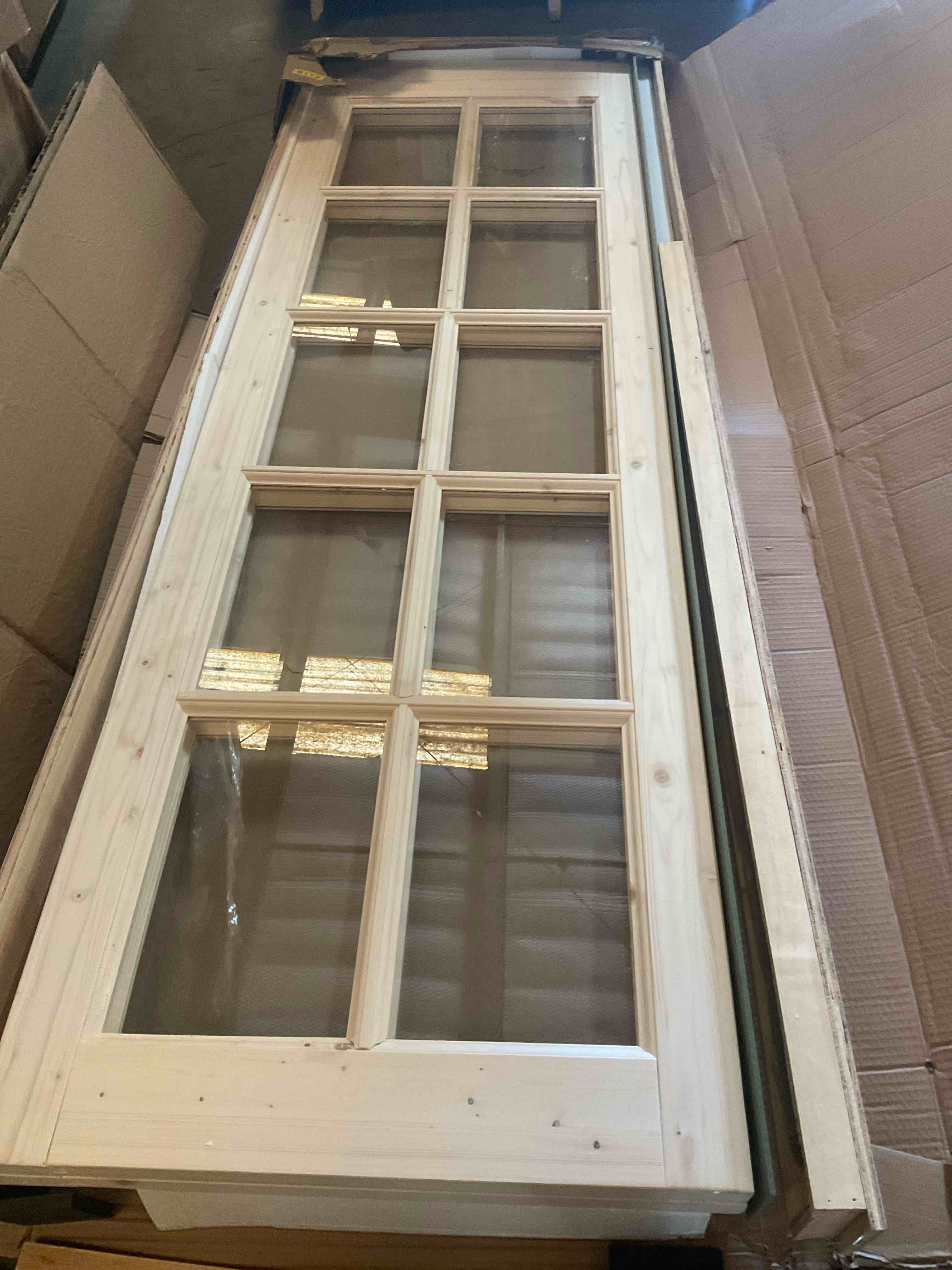 glass double door 79”t x 24”w
