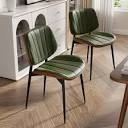 ln-401pu dining chairs set of 2, mid century modern dining room chair - n/a ...