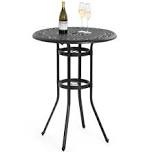 cast aluminum bar table