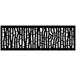 16"x48" Outback Galvanized Steel Wall and Fence Extension Privacy Panel, Black