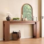 71 inch long console table, farmhouse entryway hallway sofa table