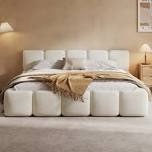 incomplete king size upholstered platform bed