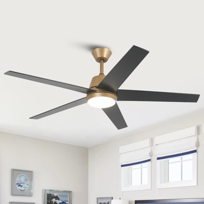 vaczon 52" 5 - blade modern ceiling fan with 3cct led lights and remote control