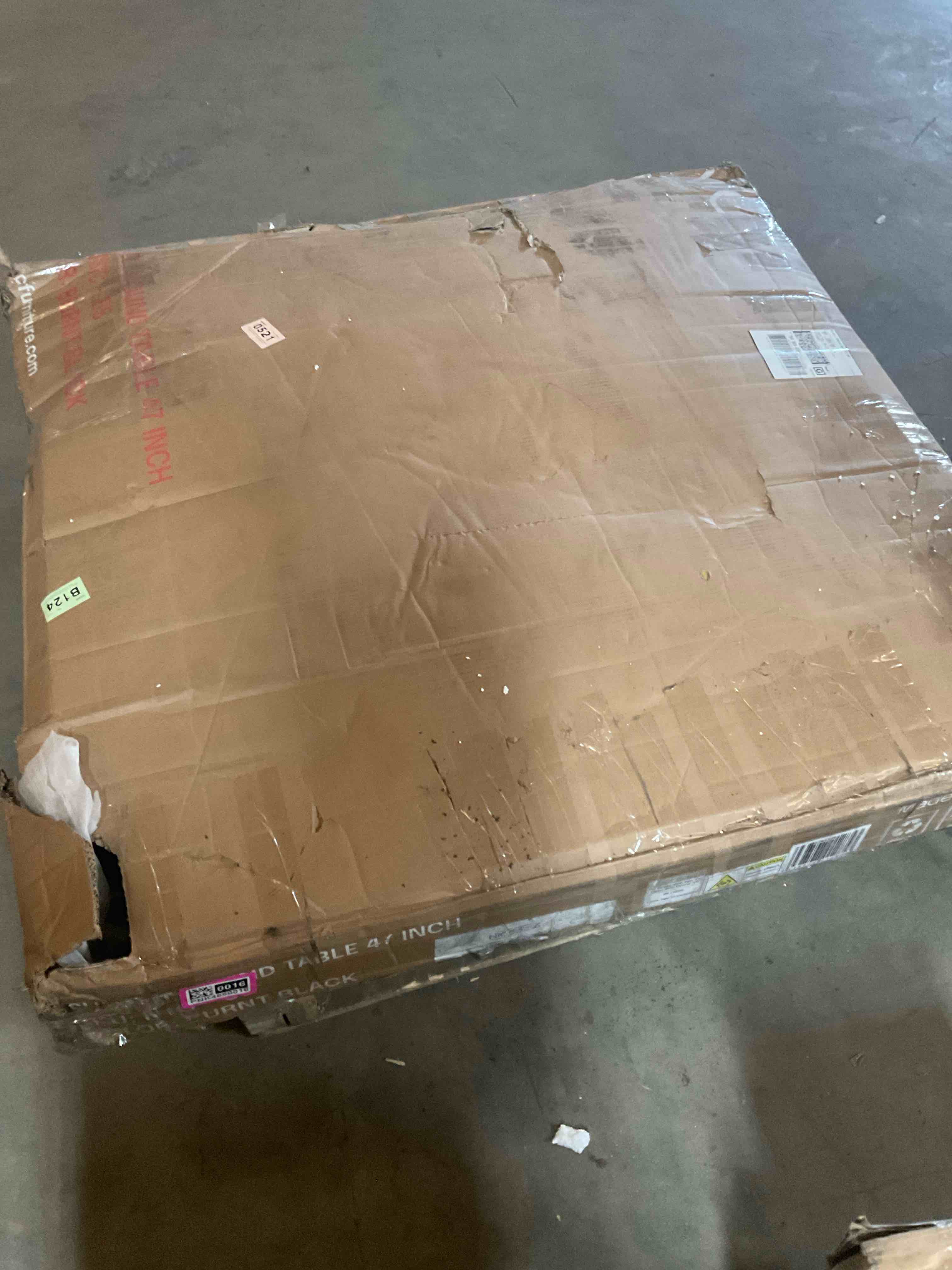 Condition photo showing Good Condition for ntc summit 47 inch modern design, round dinner table for dining room, living room furniture, effortless assembly
