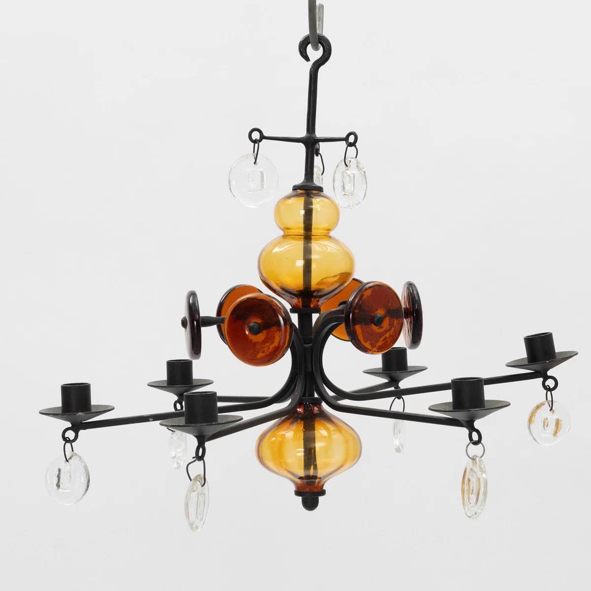 Art Glass Chandelier Candle Holder