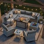 11-piece patio furniture set