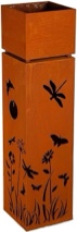Brenin Metal Planter With LED Lights, Dragonfly