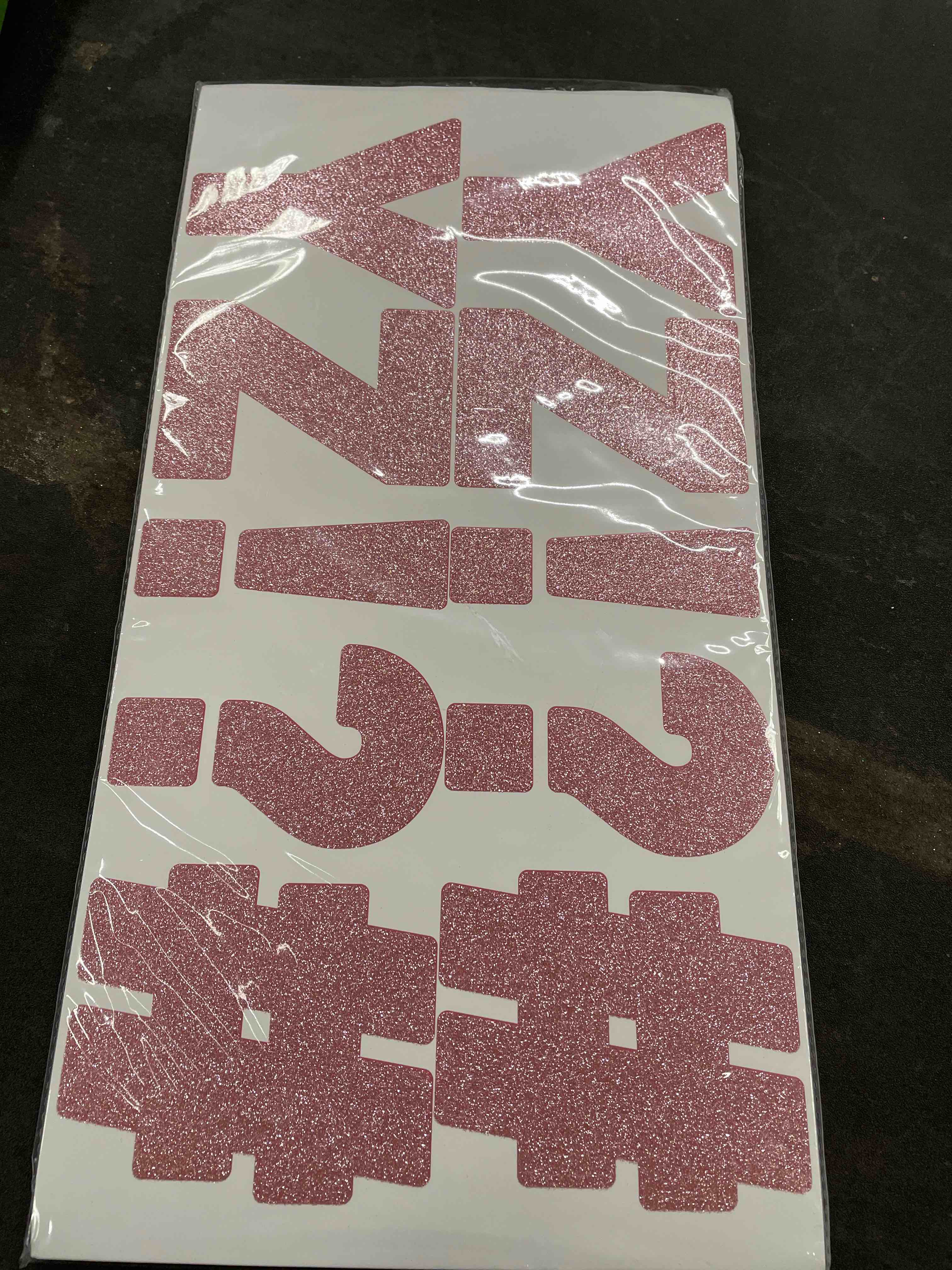 Condition photo showing Good Condition for Harloon 232 Pcs 24 Sheets Large Glitter Letter Stickers Big Font Alphabet Letter Self Adhesive Letters Kit Mailbox Stickers for Mailbox Bulletin Boards Classroom Home(Pink,4 Inch) Pink 4 Inch