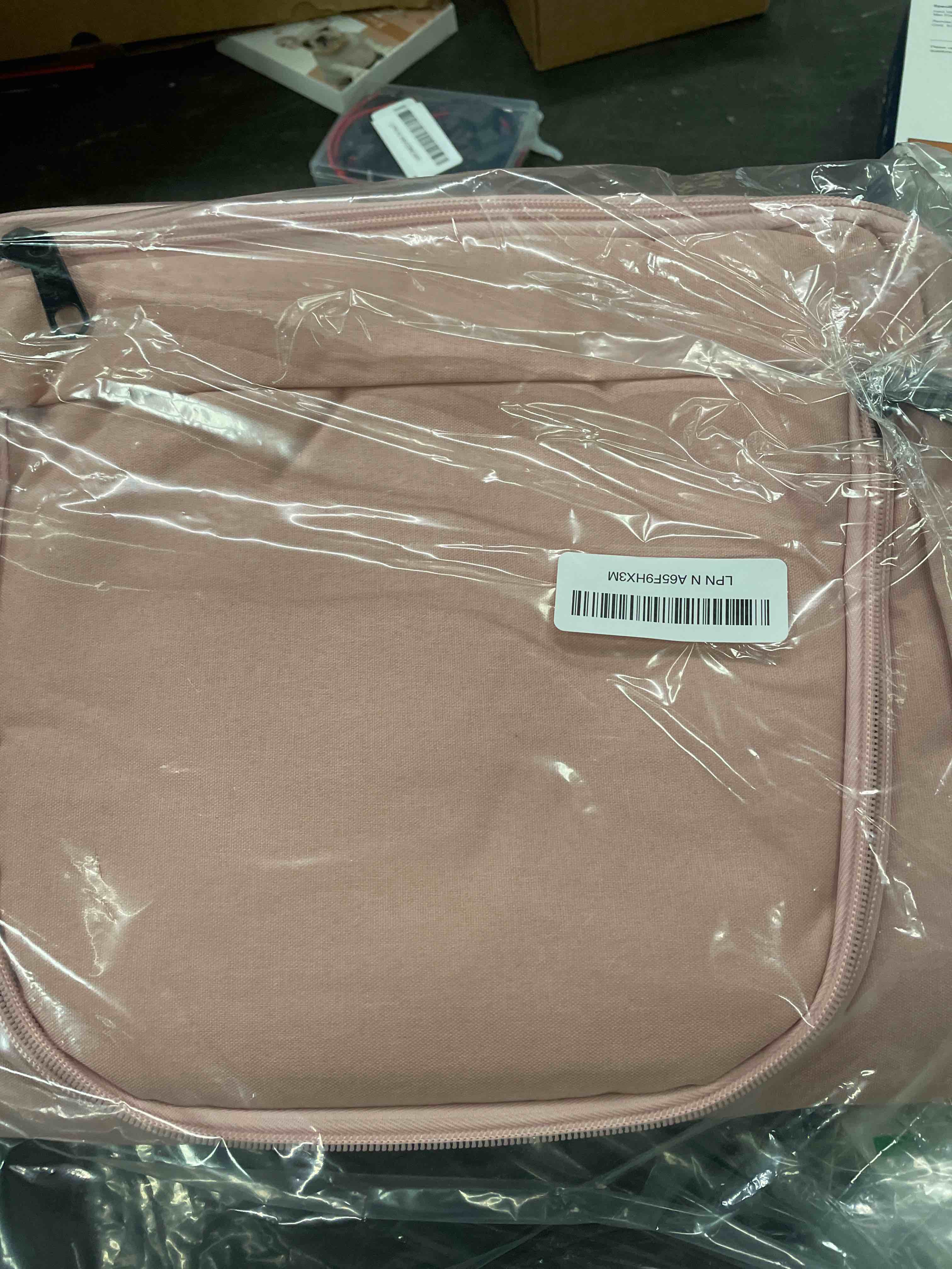 Condition photo showing Good Condition for Travel Backpack for Women, 52L Carry On Backpack, Extra Large Expandable Travel Bag, 18.4 Inch TSA Flight Approved Luggage Personal Item Size with USB, Teacher Business Daypack, Pink Pink 18.4 inch (20"x15"x7")