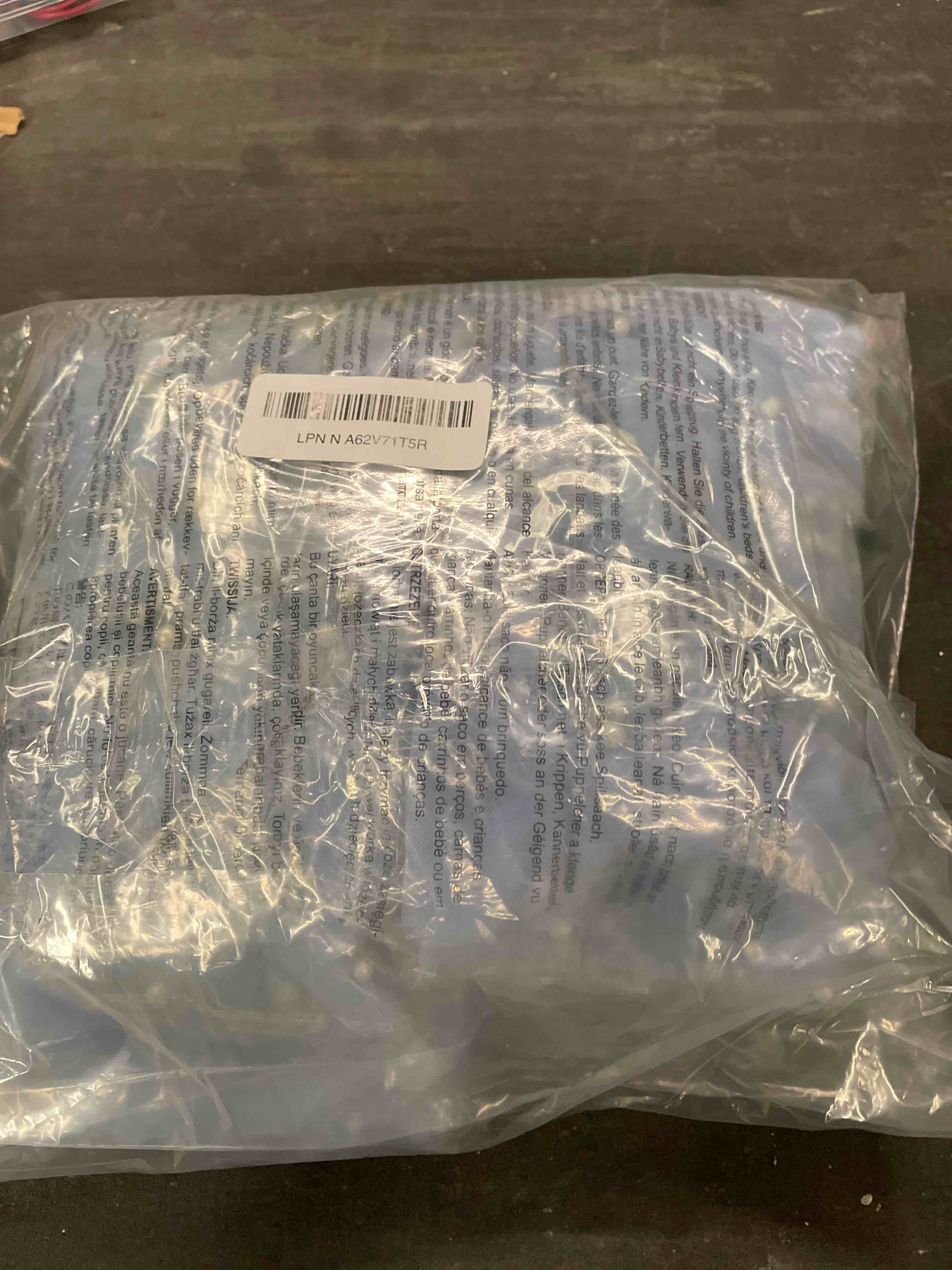 Artoid Mode 6PCS Pearl Blue Gauze Table Runner 120 Inch 10FT, Seasonal Sheer Dining Holiday Wedding