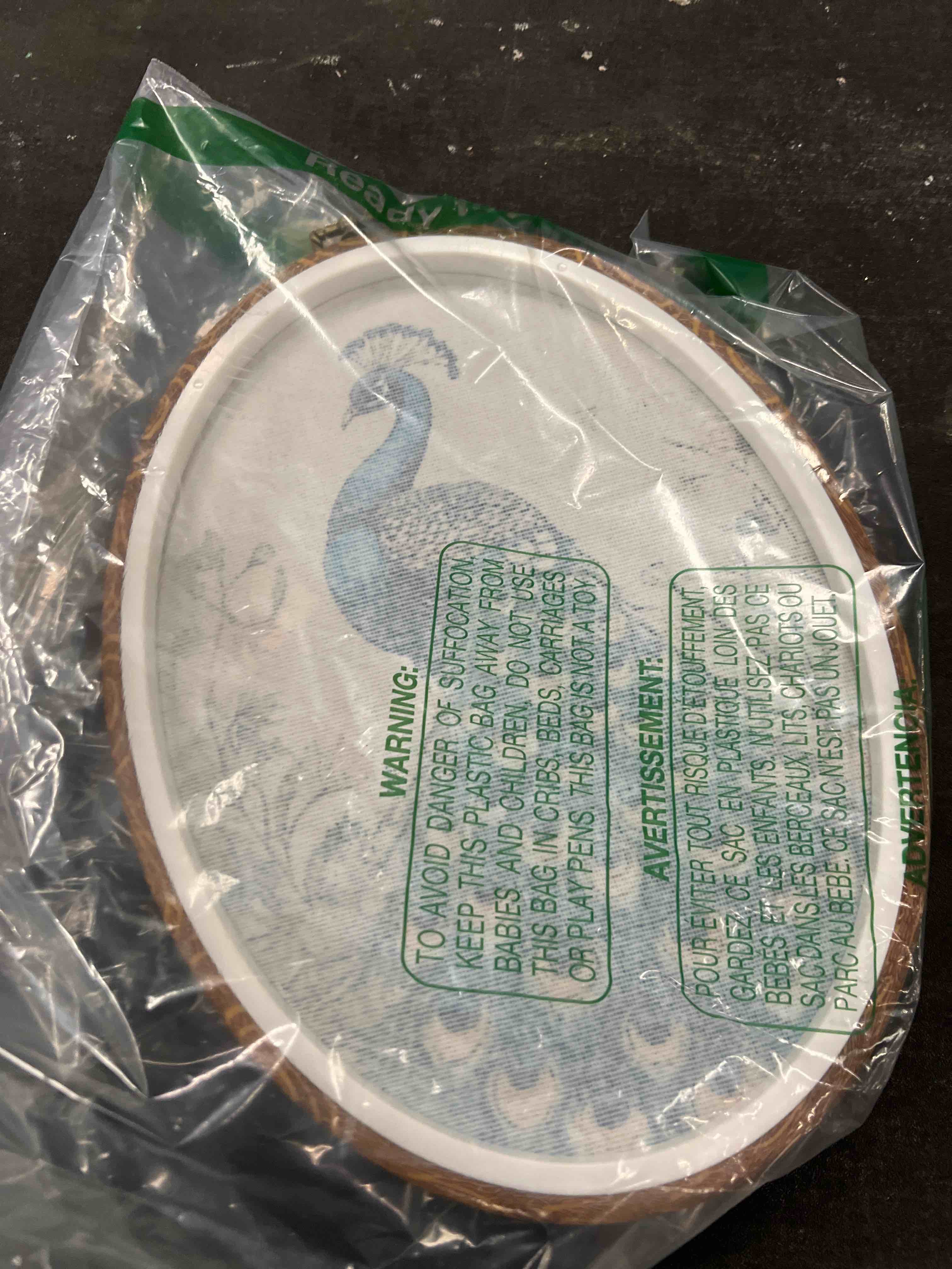 Condition photo showing Good Condition for Gnmduw Vintage Peacock Peafowl Floral Oval Wall Art Framed, Rustic Farmhouse Bird Canvas Prints Hang