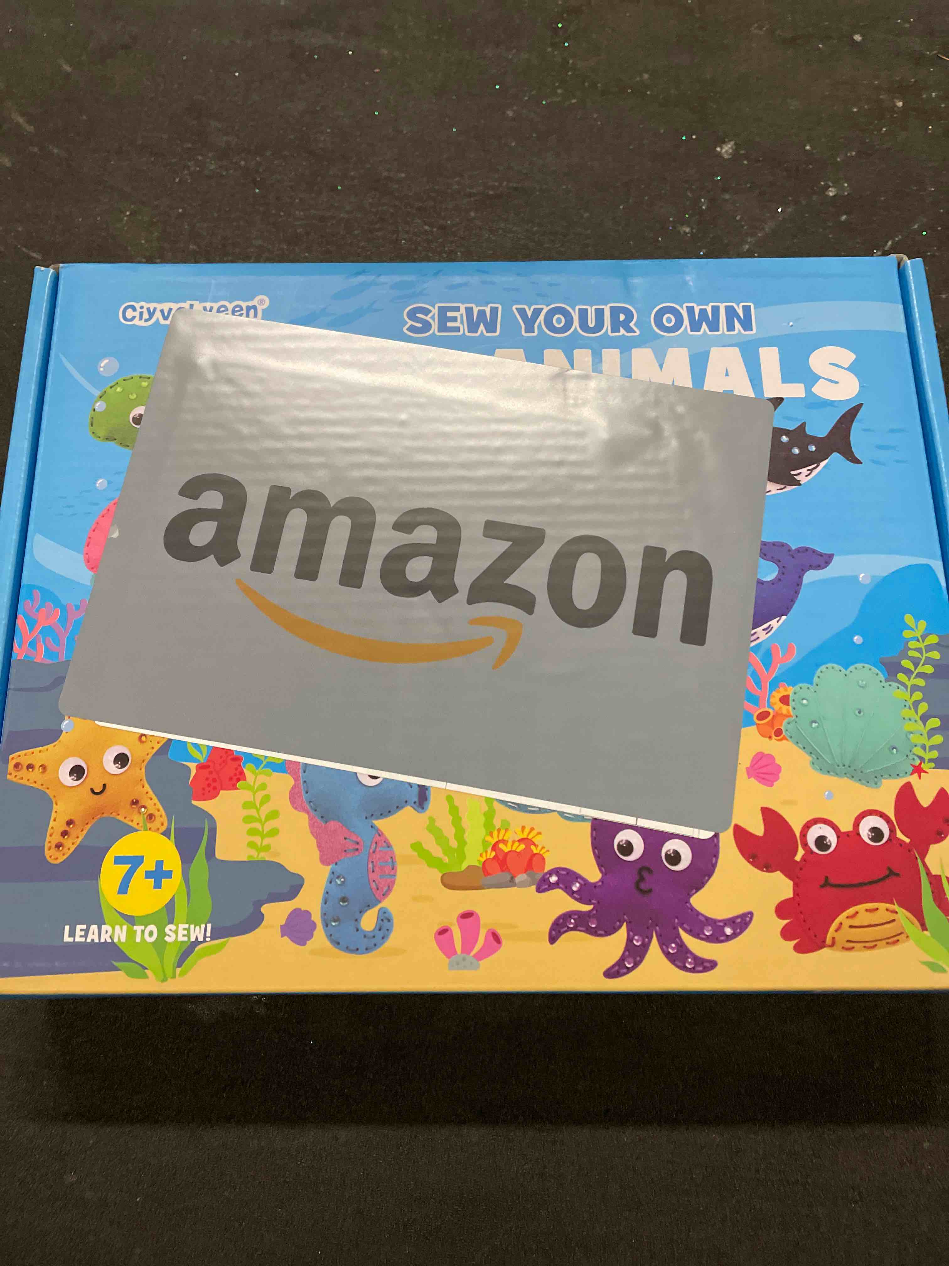 Condition photo showing Good Condition for CiyvoLyeen Sea Animals Sewing Kit Mermaid DIY Felt Plush Craft Kit Make Your Own Ocean Animals Gifts for Beginner Boys and Girls Educational Kids Art Craft Supplies Set of 12 Ocean-12 Pcs