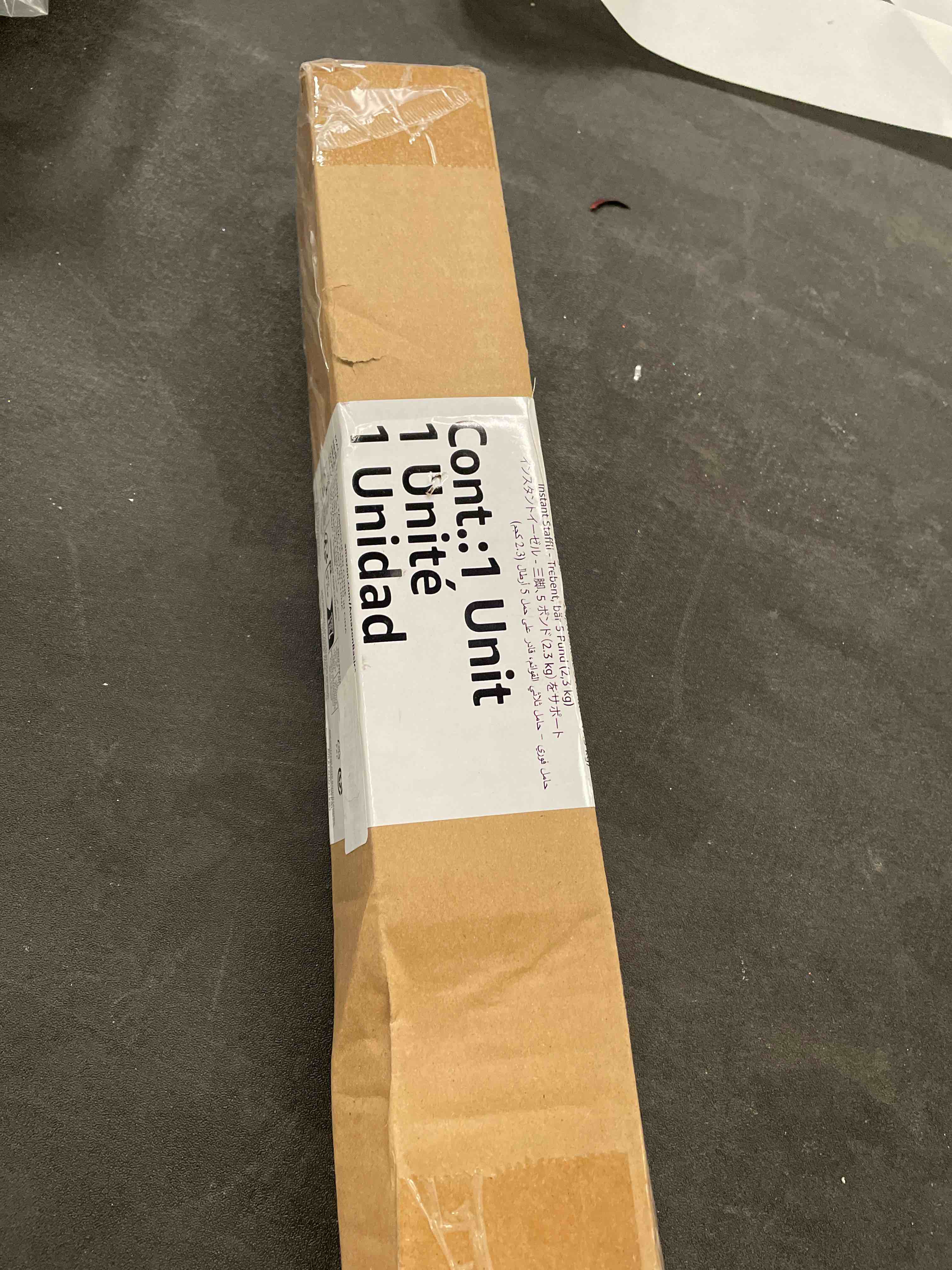 Condition photo showing Good Condition for Amazon Basics Easel Display Stand, Instant Floor Poster, Lightweight, Collapsible and Portable with Tripod Base, Black Steel (supports 5 pounds)