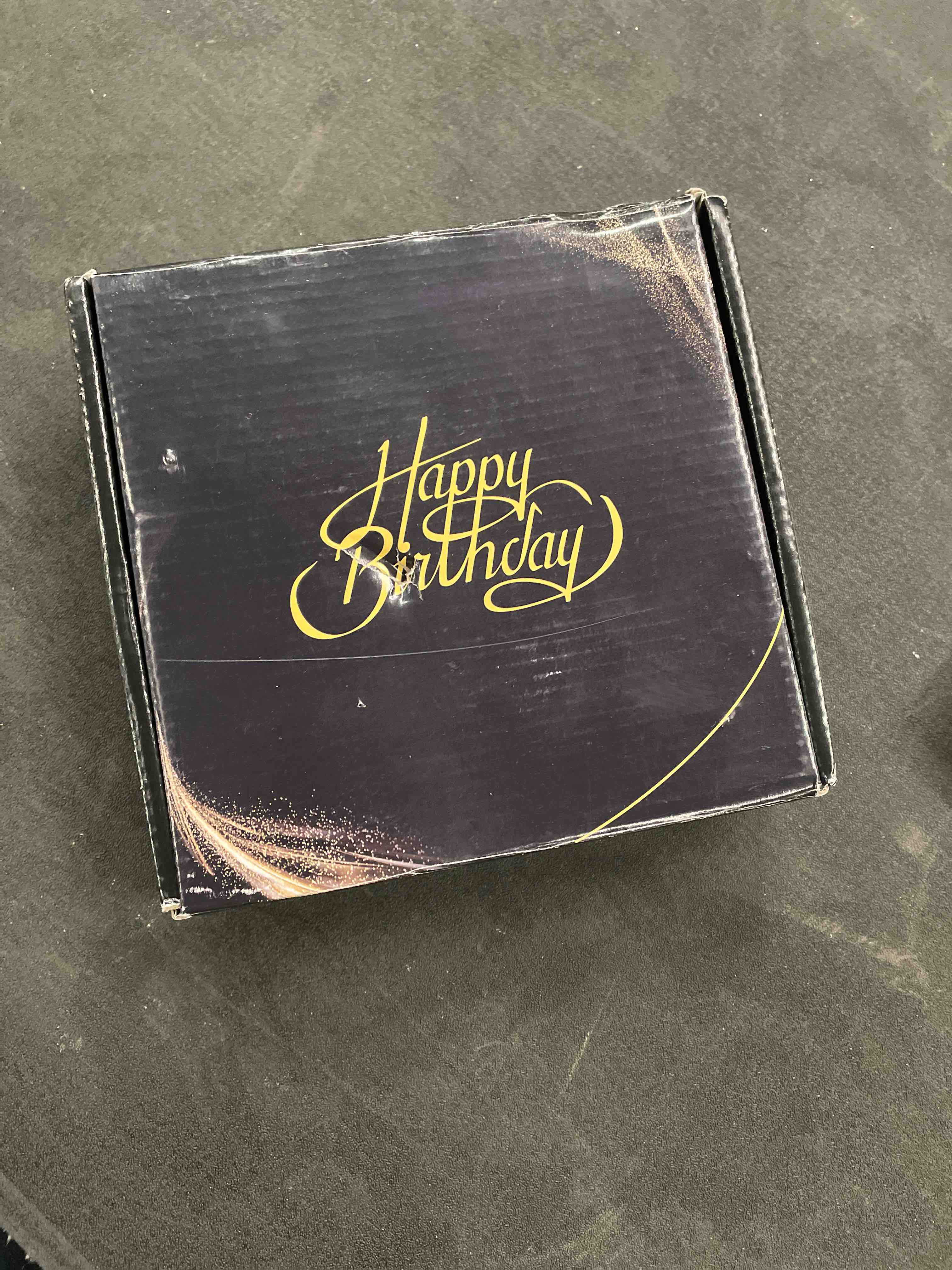 Condition photo showing Good Condition for 75th Birthday Gifts for Men, 75th Birthday Decorations for Men, Party Decor Supplies Including King Crown & Sash & Balloons & Cake Topper & Candles