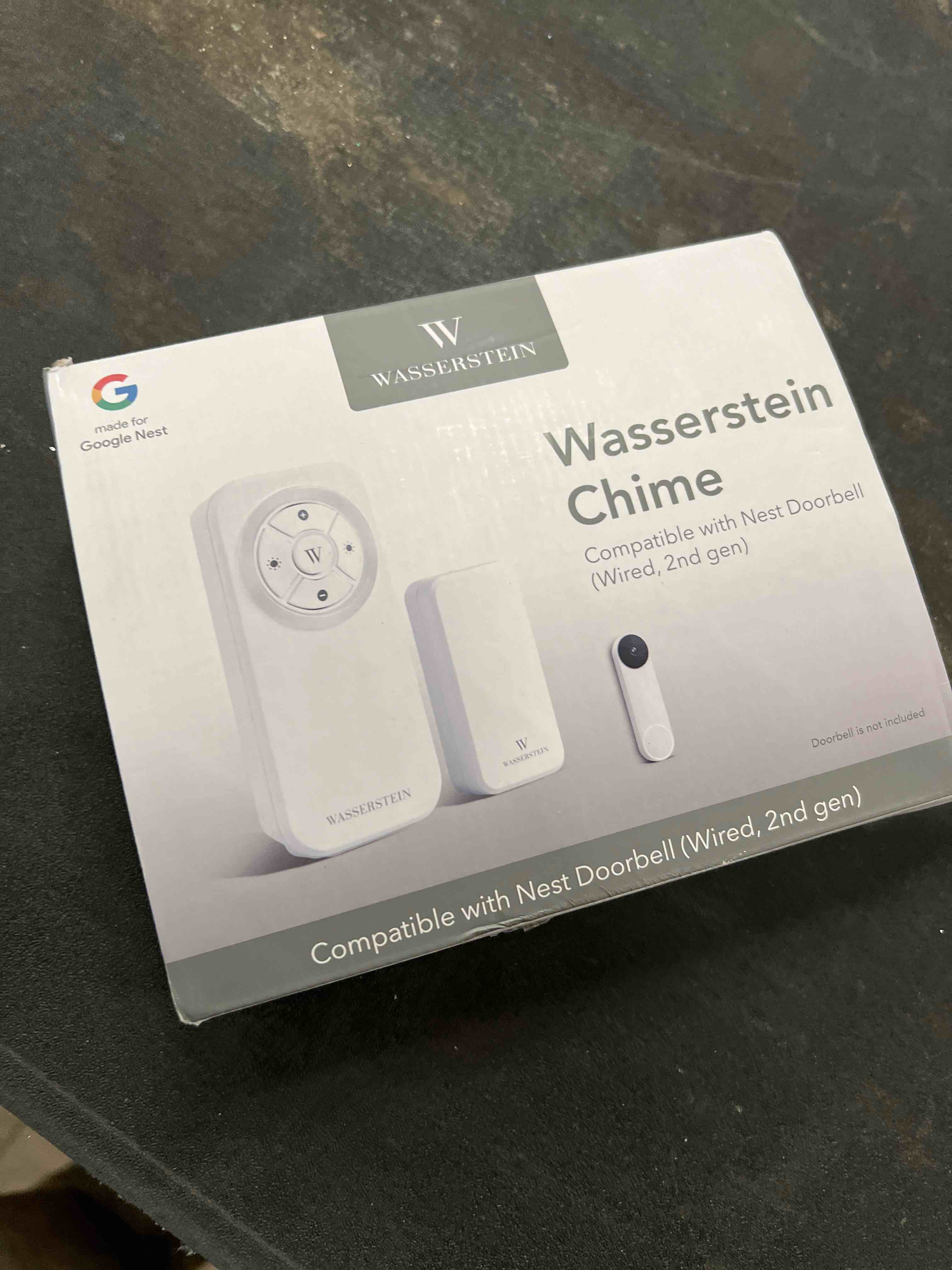 Condition photo showing Good Condition for Wasserstein Doorbell Chime for Google Nest Doorbell (Wired, 2nd Gen & 3rd Gen) with Wired Transmitter - NOT Compatible with Nest Doorbell (Battery) - Made for Google Nest - Doorbell NOT Included