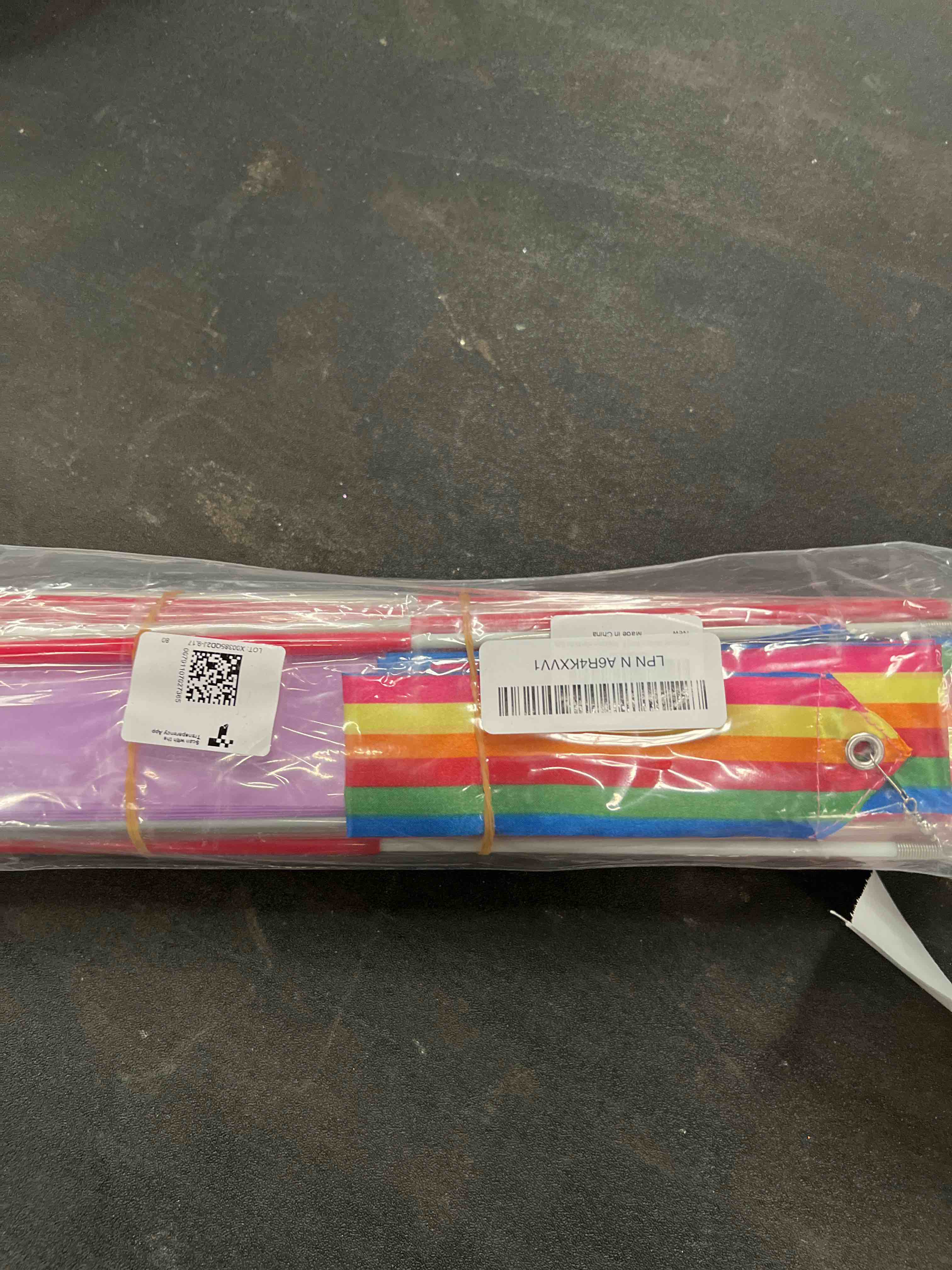 Condition photo showing Good Condition for 24 Pack Rainbow Dance Ribbon for Kids Party Favors - 12 Colors Rhythmic Gymnastics Twirling for Girls Birthday Party Decoration Supplies, Baton Sticks Silk Streamers Wands Multi-colors 24PCS