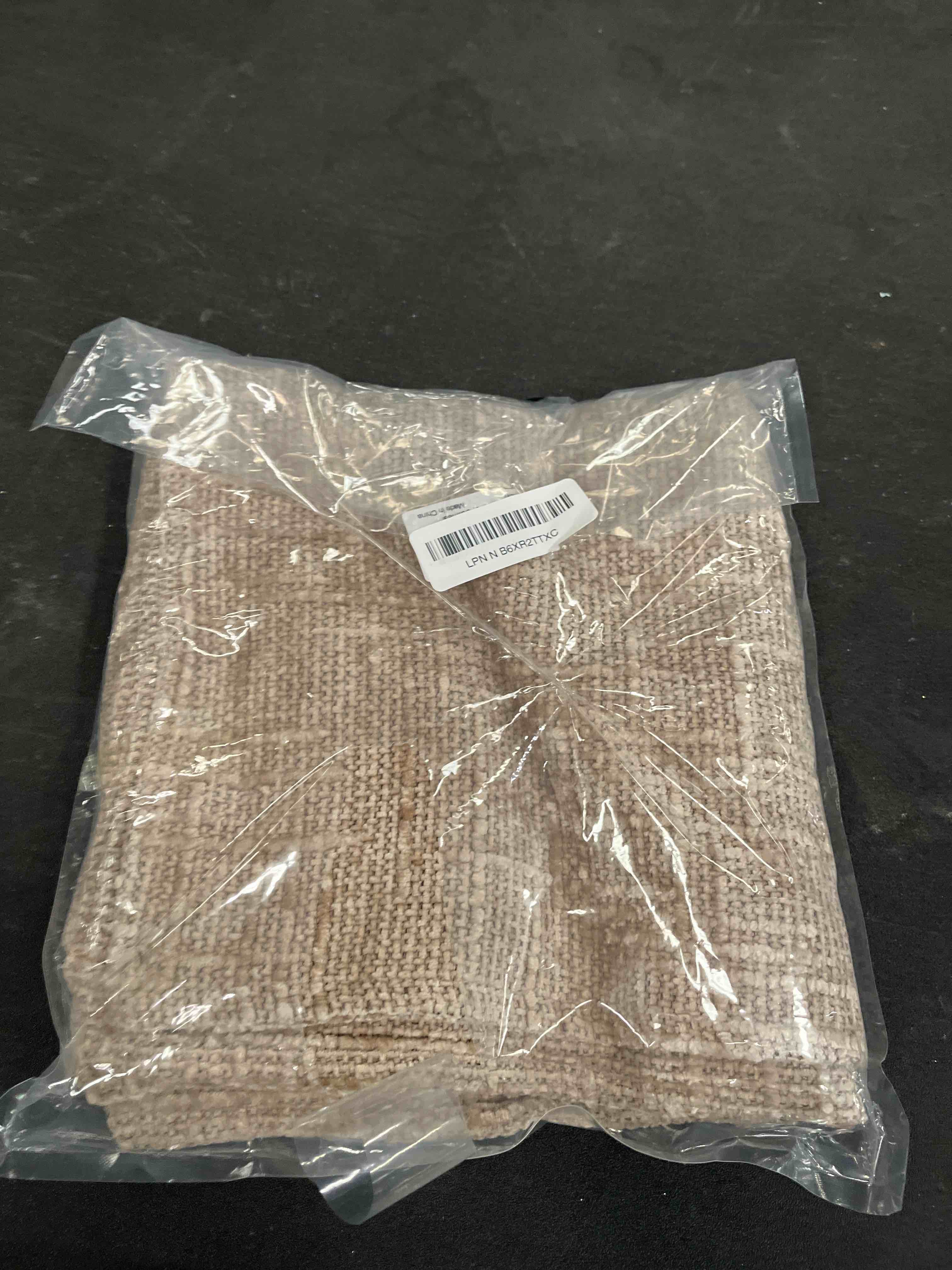 Condition photo showing Good Condition for decorUhome Chenille Throw Pillow Covers 18x18 Set of 2, Thick Textured Slubby Neutral Decorative Pillow Covers with Elegant Design for Couch, Sofa, Living Room, Oatmeal Oatmeal 18" x 18" (Pack of 2)