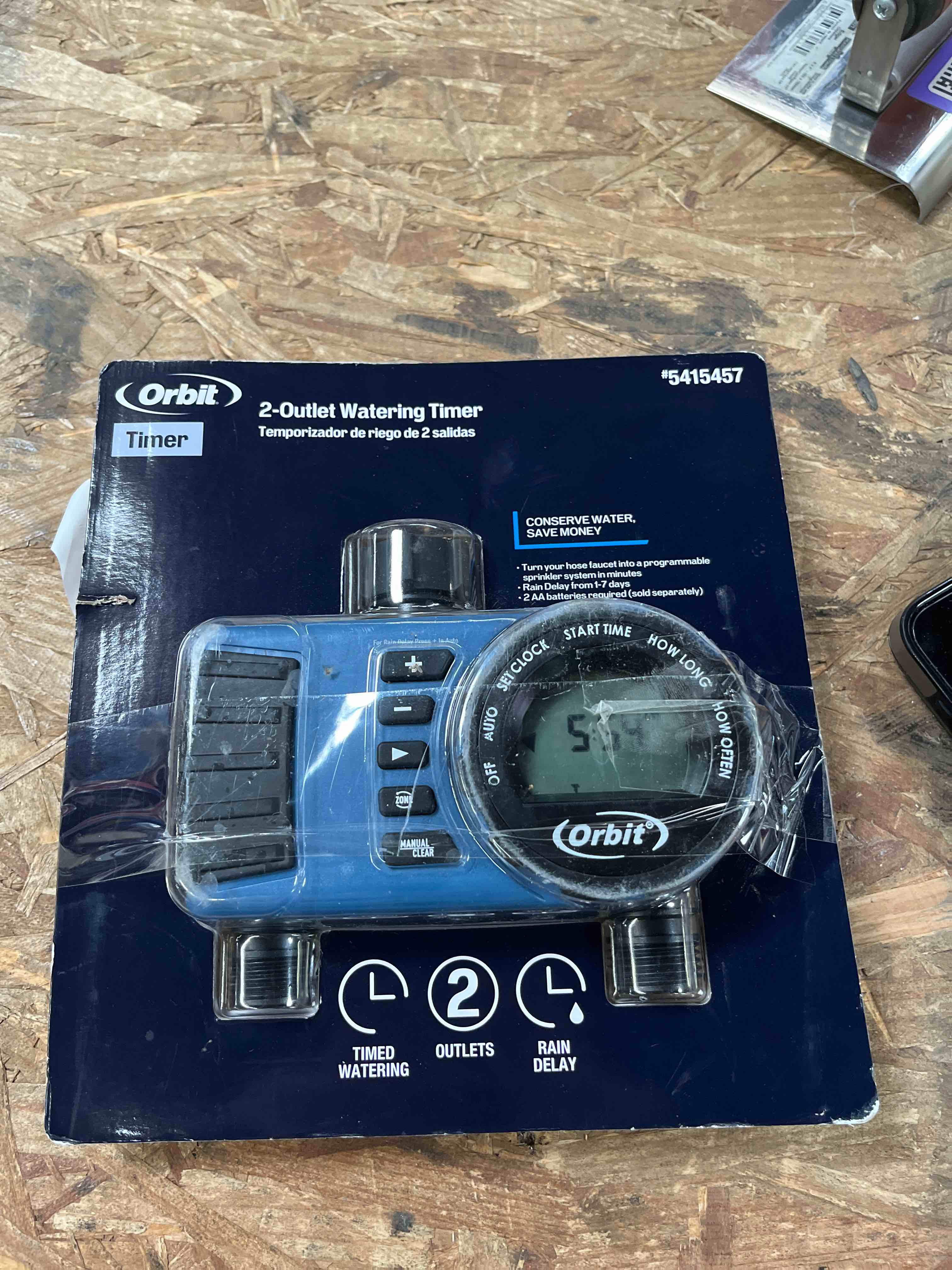 orbit 2 output port stationary digital hose end timer