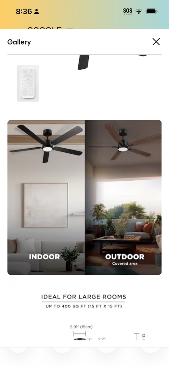 Harbor Breeze Northbrook 52-in Matte Black with Matte Blades LED Covered Outdoor Ceiling Fan With Light and Remote Control Included 5 -Blade