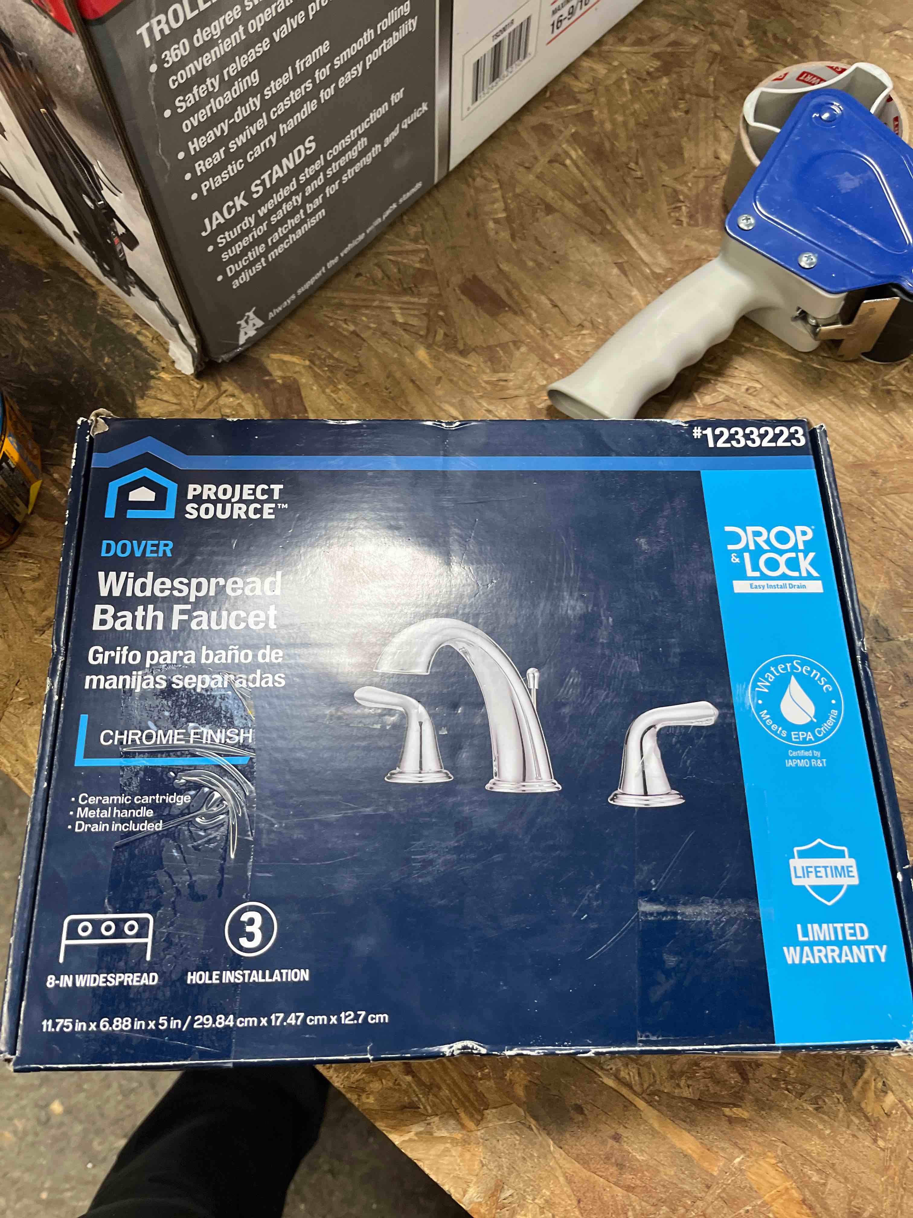 Project Source Chrome 2-handle Widespread Bathroom Sink Faucet New in Box