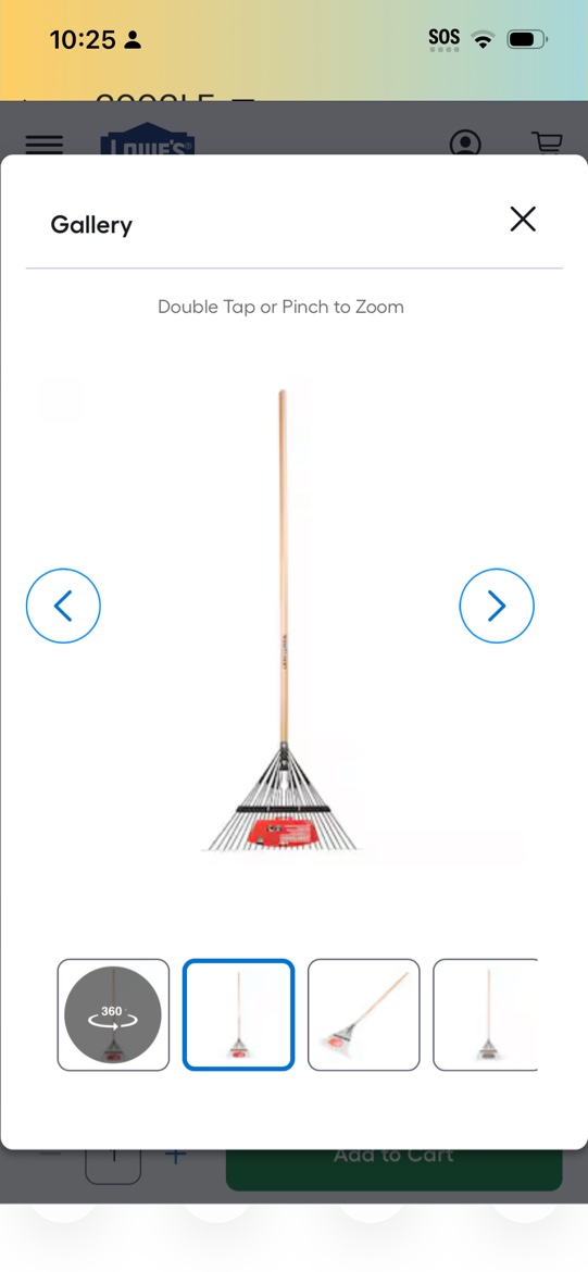 Condition photo showing Good Condition for craftsman 24 ton wood handle lawn rake