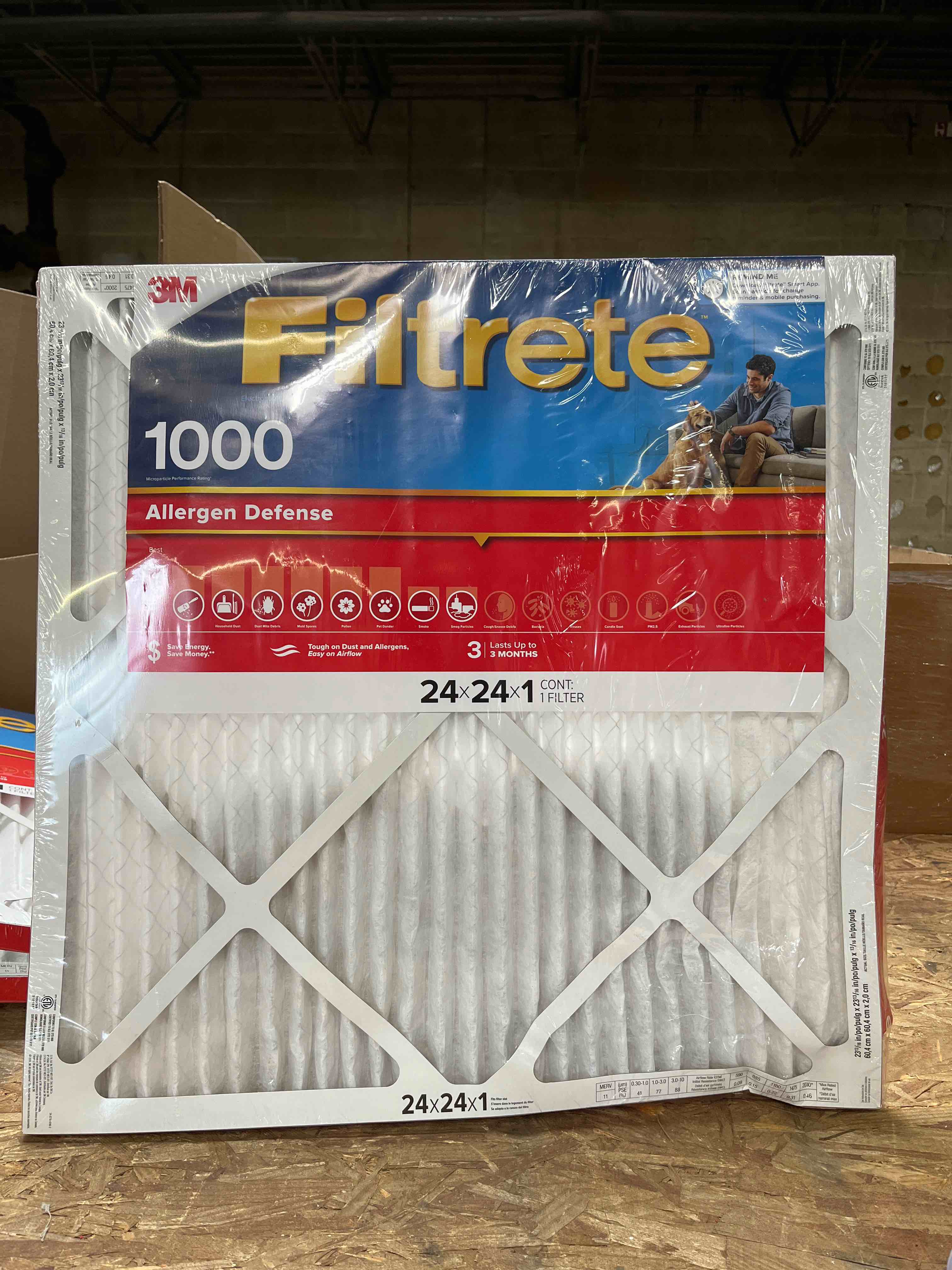 Condition photo showing Good Condition for filtrete al12-4 24x24x1 filter - quantity 44