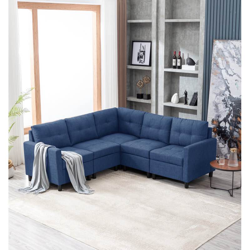 Kentrell Upholstered Corner Sectional Sofa For Small Living Space