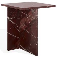 Kynesha 2 Leg Marble Accent Table