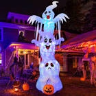 Halloween Inflatable 11.8 FT Inflatable Halloween Ghost Halloween Blow Up Ghost with LED Lights