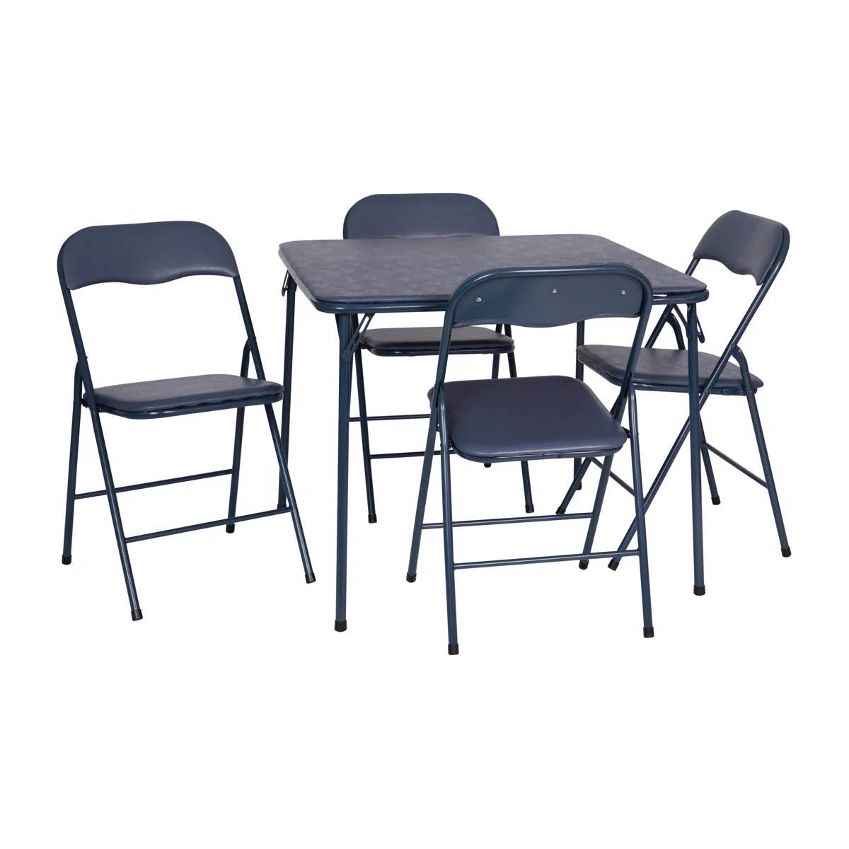 Monroe 5-Piece Folding Padded Card Table and Chairs Set
